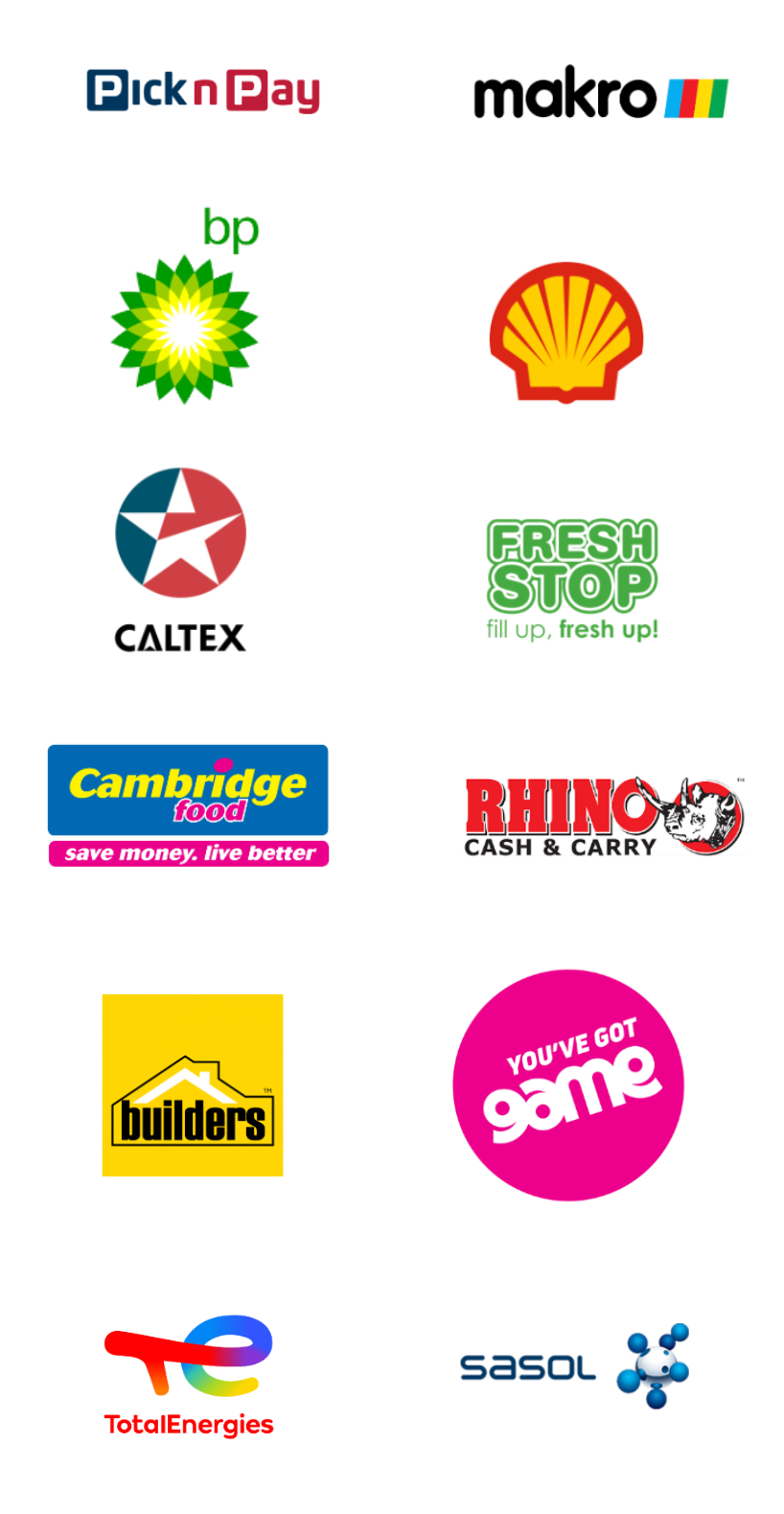 Stores that sell OTT Vouchers